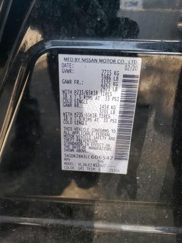 5N1DR2BN3LC606547 Nissan Pathfinder Sv