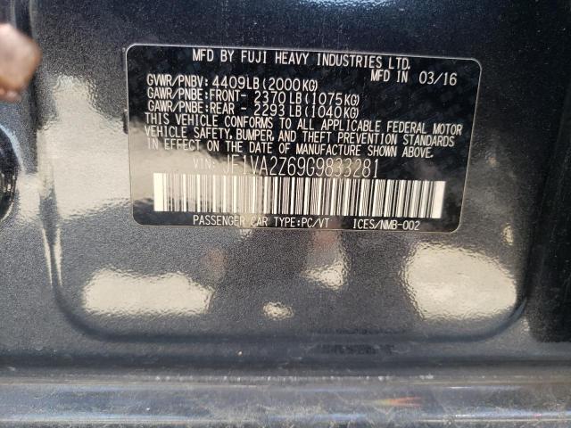 JF1VA2Z69G9833281 Subaru Wrx Sti Limited