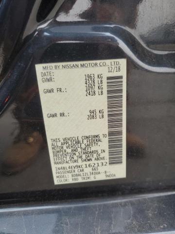 1N4BL4EV9KC162132 Nissan ALTIMA SL