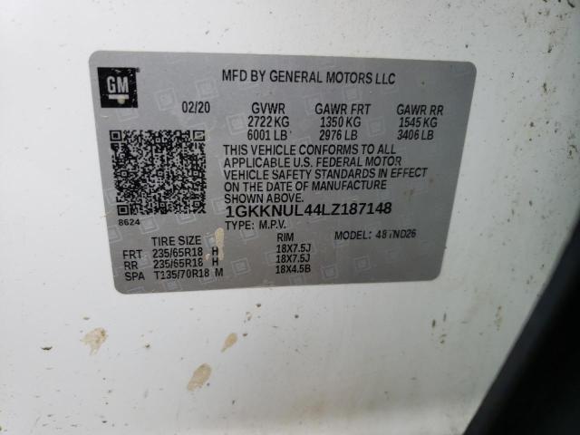 2020 GMC ACADIA SLT - 1GKKNUL44LZ187148