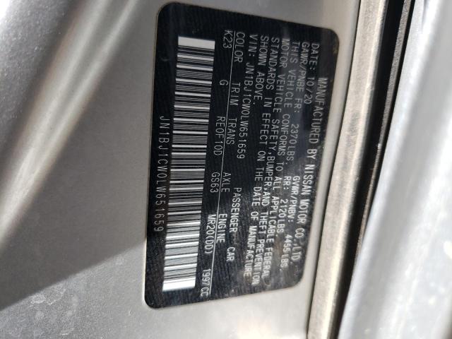 JN1BJ1CW0LW651659 Nissan Rogue Sport S