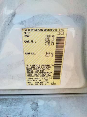 1N4AL3AP0FC237237 Nissan ALTIMA 2.5