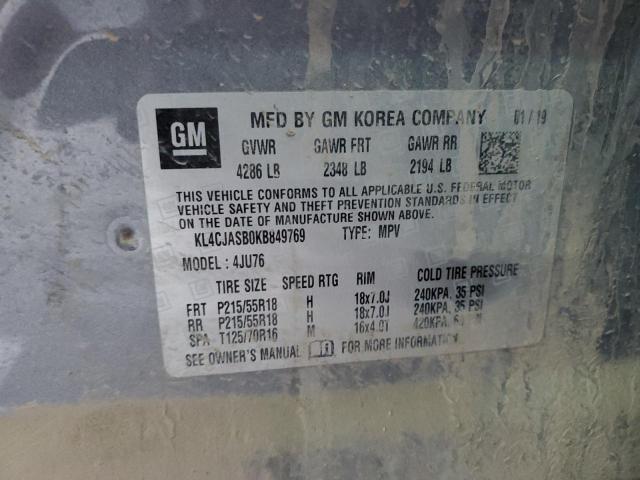 KL4CJASB0KB849769 Buick Encore Preferred
