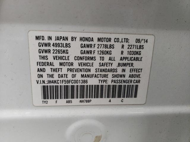 2015 ACURA RLX TECH - JH4KC1F59FC001386
