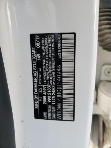 WDDWF4JB0JR340946 Mercedes-Benz C 300