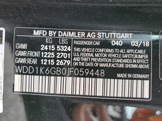 2018 MERCEDES-BENZ E 400 4MAT - WDD1K6GB0JF059448