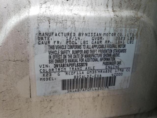 3N1AB7AP0FL633079 Nissan SENTRA S