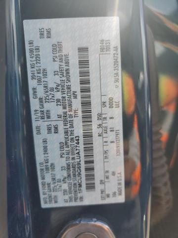1FMCU9G69LUA77443 Ford ESCAPE SE