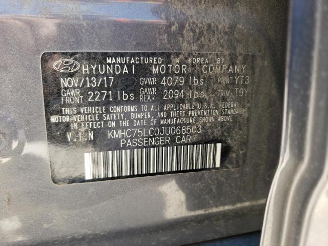2018 HYUNDAI IONIQ SEL - KMHC75LC0JU066503