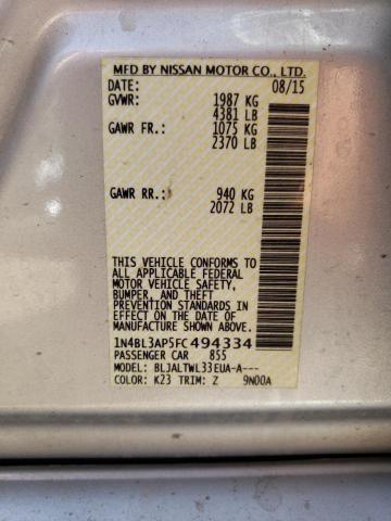 1N4BL3AP5FC494334 Nissan Altima 3.5s
