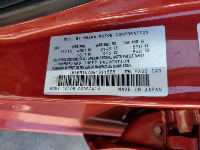 JM1BM1U70G1311555 Mazda 3 SPORT