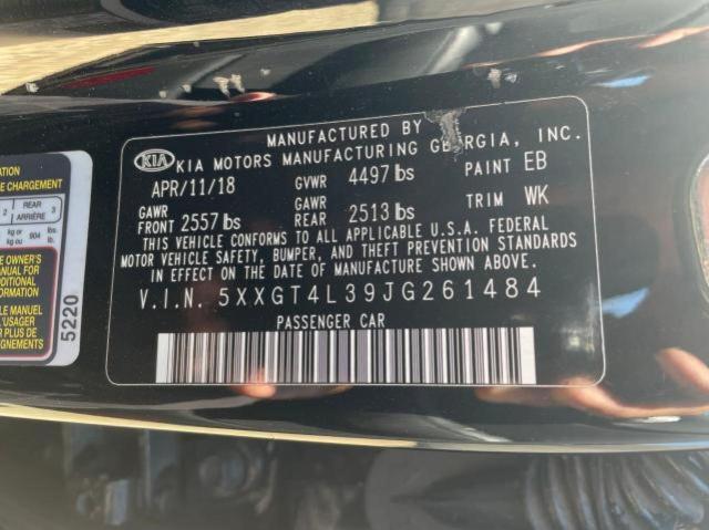 5XXGT4L39JG261484 KIA Optima Lx