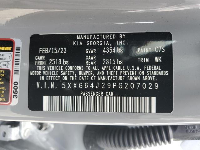 5XXG64J29PG207029 KIA K5 GT LINE