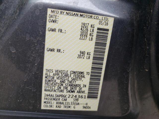 1N4AL3AP0GC224361 Nissan ALTIMA 2.5
