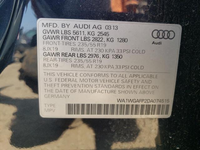 VIN WA1WGAFP2DA074515 2013 Audi Q5, Prestige no.12