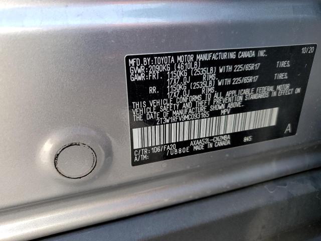2021 TOYOTA RAV4 XLE - 2T3W1RFV9MC093165