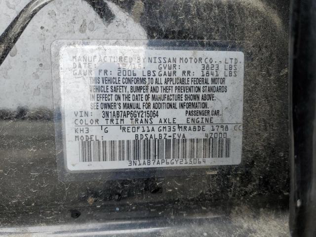 3N1AB7AP6GY215064 Nissan SENTRA S