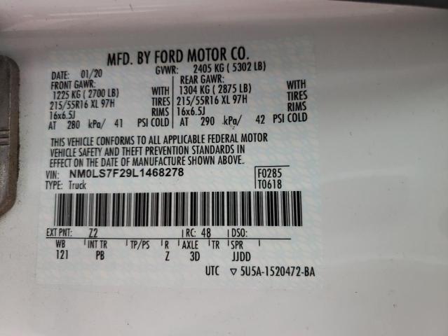 2020 FORD TRANSIT CO - NM0LS7F29L1468278