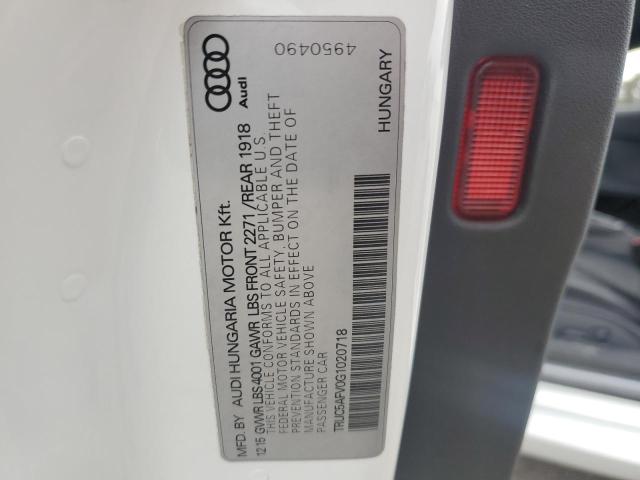 2016 AUDI TT TRUC5AFV0G1020718