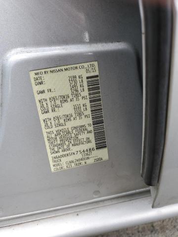 1N6AD0ER5FN754486 Nissan FRONTIER S
