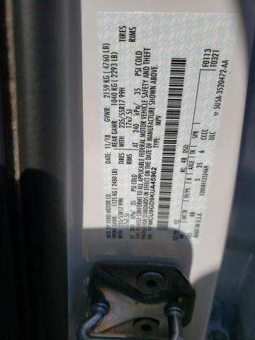 1FMCU9GD9KUA45962 2019 FORD ESCAPE, photo no. 12