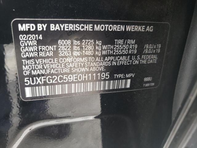 VIN 5UXFG2C59E0H11195 2014 BMW X6, Xdrive35I no.13