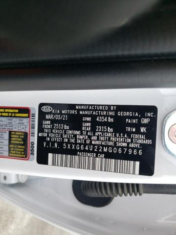 5XXG64J22MG067966 KIA K5 GT LINE