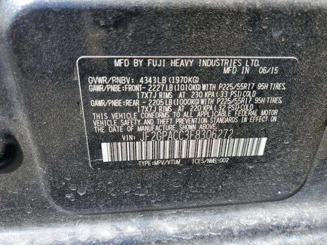JF2GPACC3F8306272 Subaru Xv Crosstrek 2.0 Premium