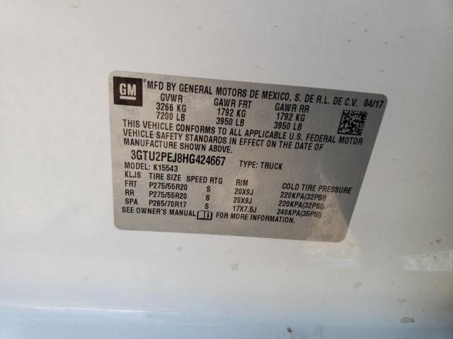 3GTU2PEJ8HG424667 GMC Sierra K1500 Denali