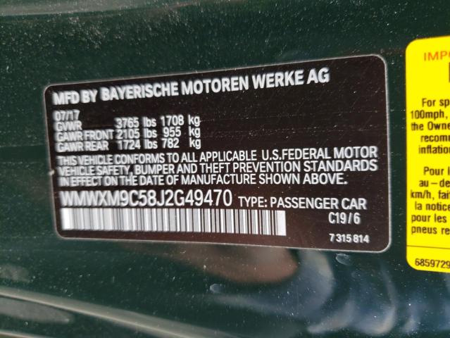 WMWXM9C58J2G49470 Mini Cooper John Cooper Works