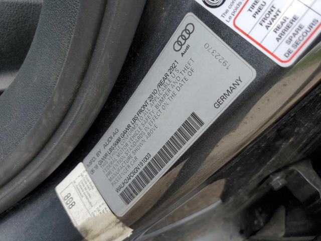 2016 AUDI S6 PRESTIG WAUH2AFC6GN191003