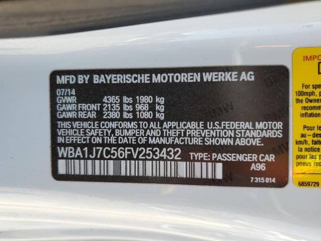 VIN WBA1J7C56FV253432 2015 BMW 2 Series, M235I no.12