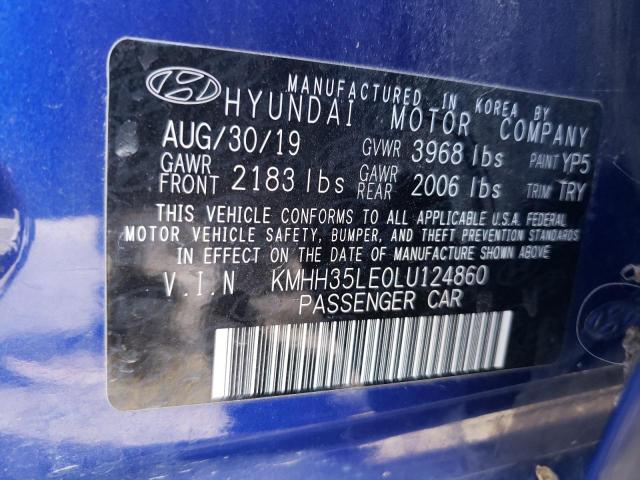 KMHH35LE0LU124860 Hyundai ELANTRA GT