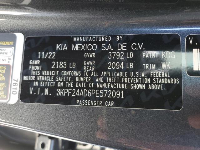 3KPF24AD6PE572091 KIA FORTE LX