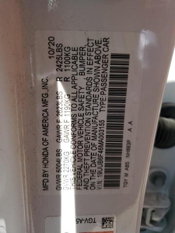 2021 ACURA TLX TECHNO - 19UUB6F46MA003155