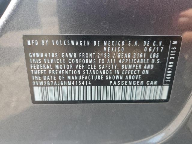 2017 VOLKSWAGEN JETTA S - 3VW2B7AJ6HM415414