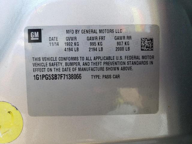 2015 CHEVROLET CRUZE LTZ - 1G1PG5SB7F7138066