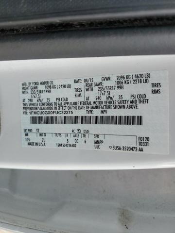 1FMCU0GX0FUC32275 Ford ESCAPE SE