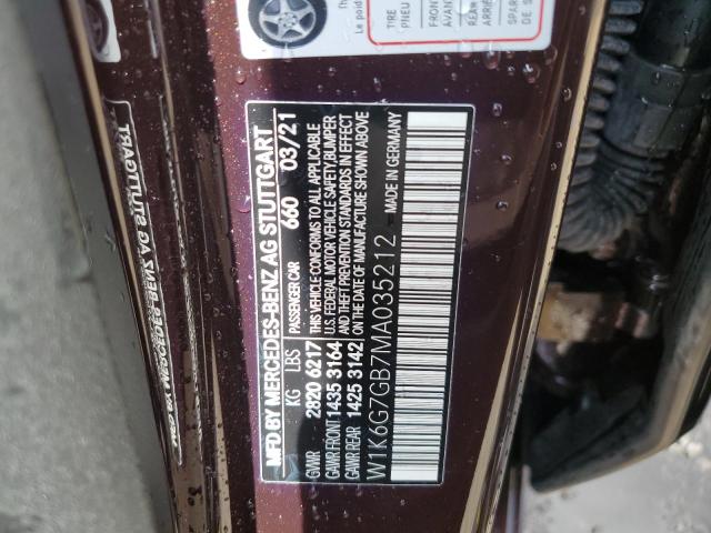 2021 MERCEDES-BENZ S 580 4MAT - W1K6G7GB7MA035212