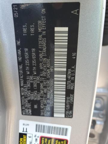 5TDZZRAH7MS529082 Toyota Highlander L