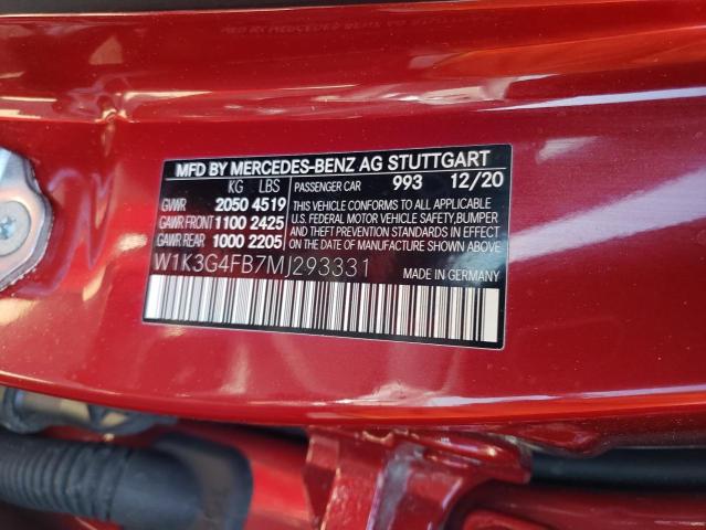 W1K3G4FB7MJ293331 Mercedes-Benz A 220 4matic