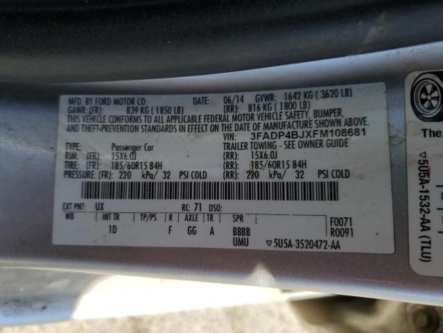 3FADP4BJXFM108681 Ford FIESTA SE