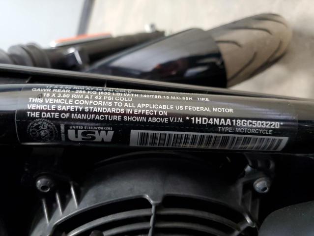 2016 HARLEY-DAVIDSON XG500 1HD4NAA18GC503220