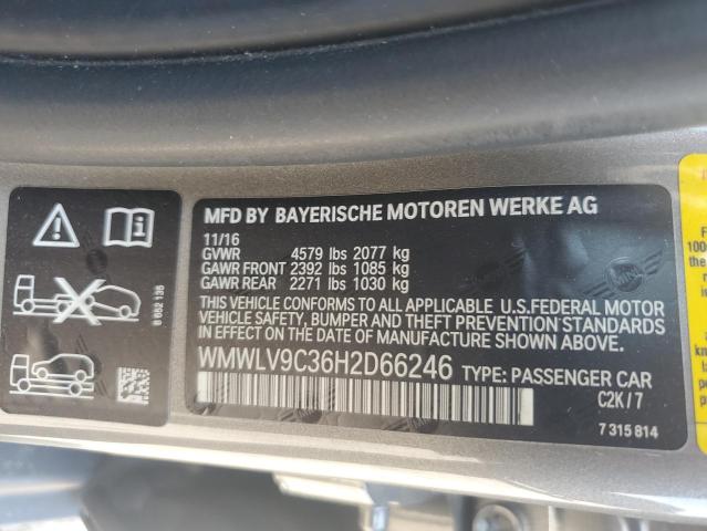 2017 MINI COOPER JCW WMWLV9C36H2D66246