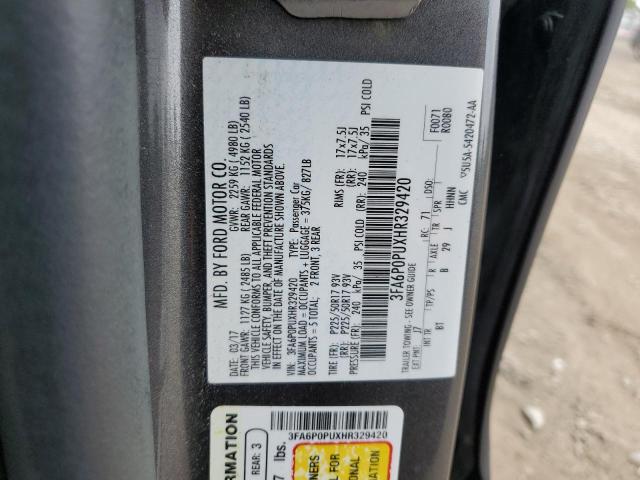 3FA6P0PUXHR329420 Ford Fusion Se Phev