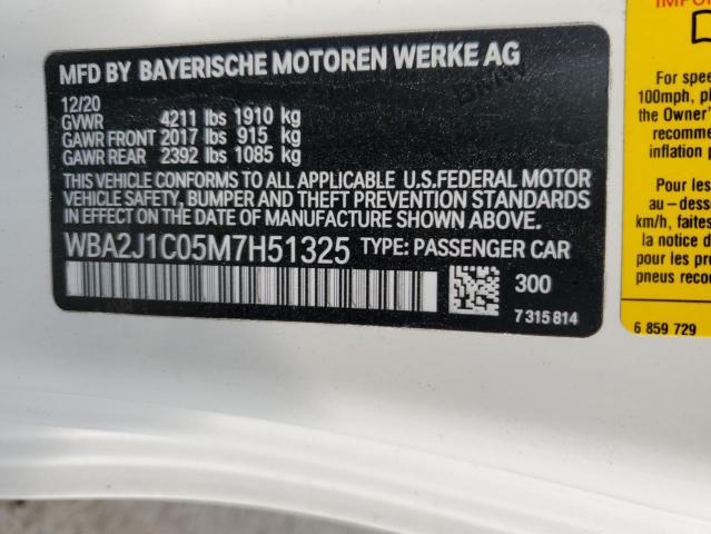 2021 BMW 230I - WBA2J1C05M7H51325