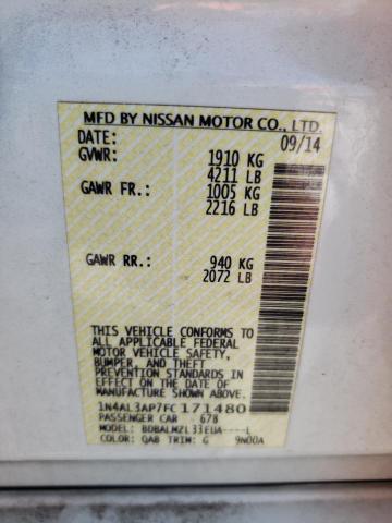 1N4AL3AP7FC171480 Nissan ALTIMA 2.5