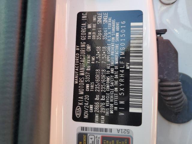 5XYRH4LF1MG015016 KIA SORENTO EX