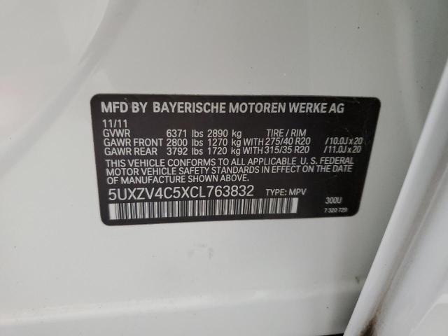 5UXZV4C5XCL763832 2012 BMW X5, photo no. 14