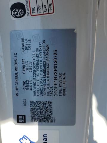 2023 CHEVROLET CAMARO LT1 1G1FF1R7XP0130725